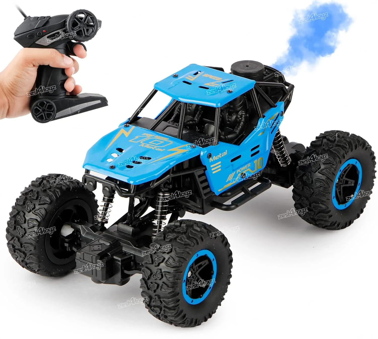 1:18 Mist Smoke Remote Control Car For Kids With Mist Smoke Effect 2 Wd Monster Truck Rock Crawler Climbing Rc Toy Vehicle Car