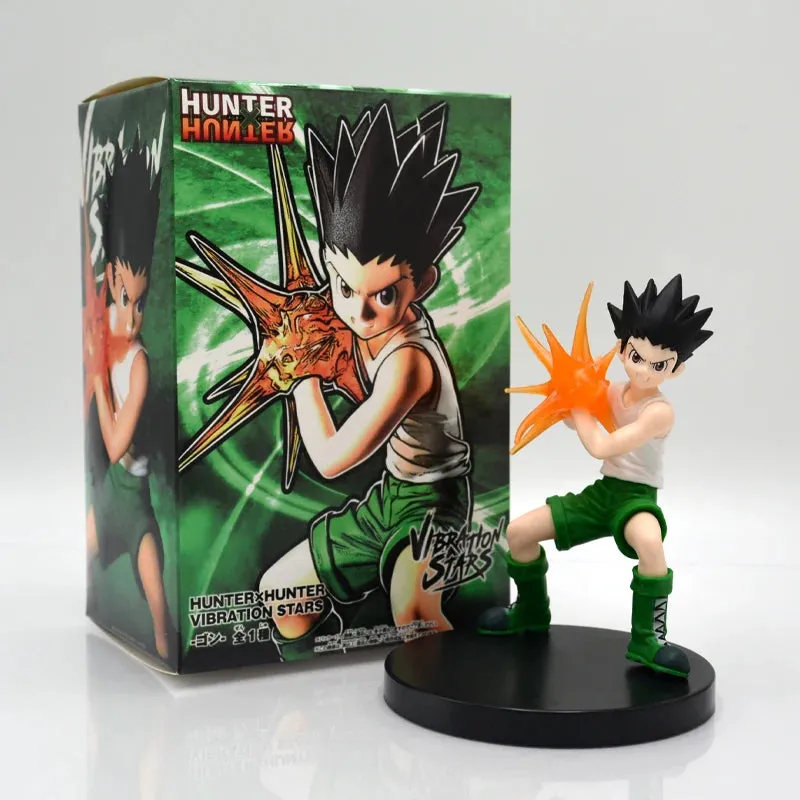 13cm Hunter x Hunter Anime Figure Collection – Gon Freecss, Alluka Zoldyck, Chrollo Lucilfer, Kurapika Limited Edition PVC Model Toys