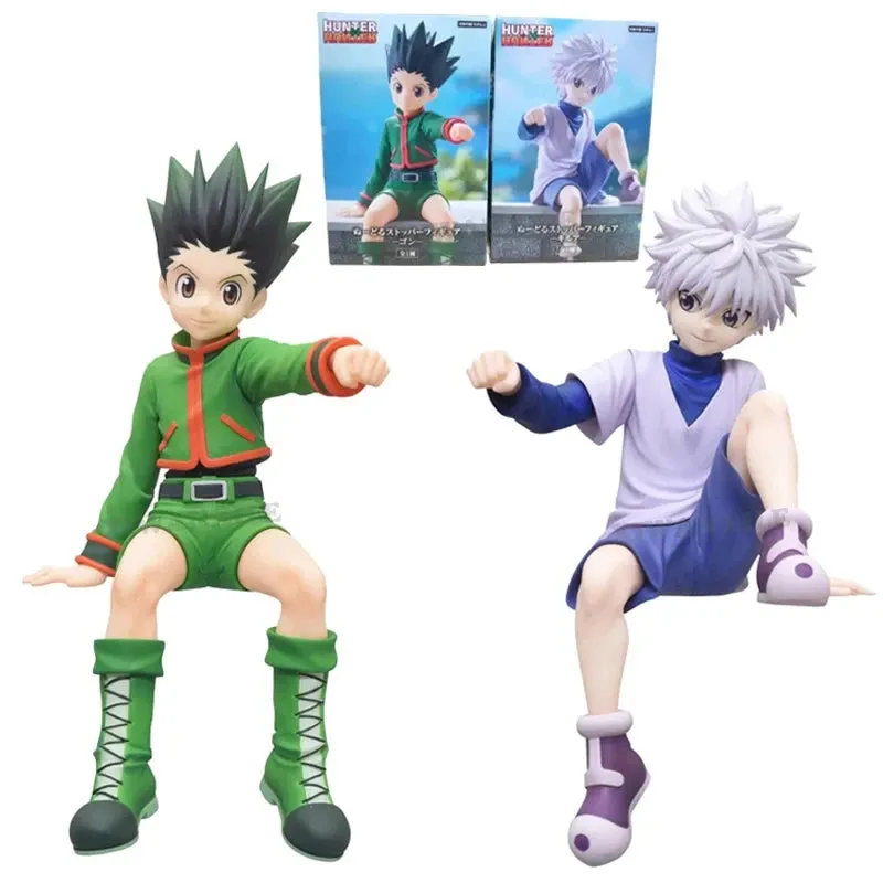 13cm Hunter x Hunter Anime Figure Collection – Gon Freecss, Alluka Zoldyck, Chrollo Lucilfer, Kurapika Limited Edition PVC Model Toys