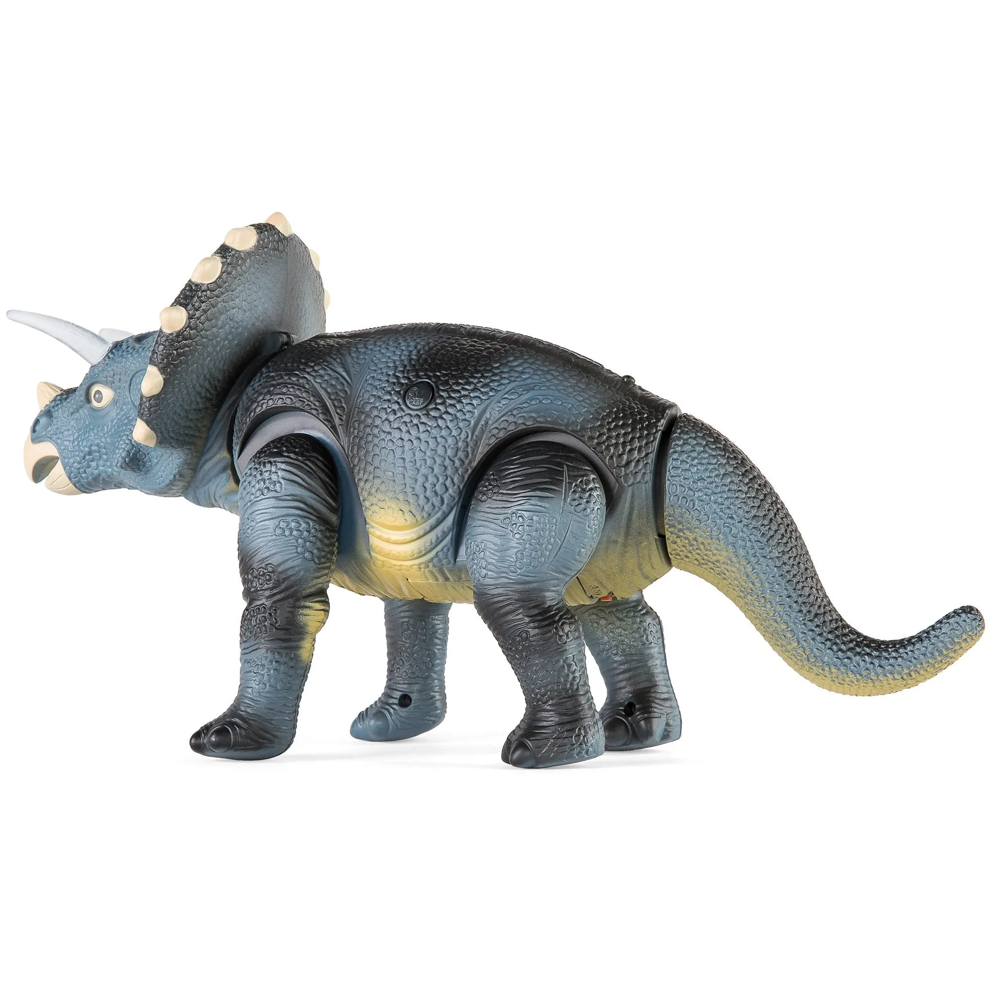 14.5in Kids Remote Control Walking Dinosaur Triceratops Toy Robot