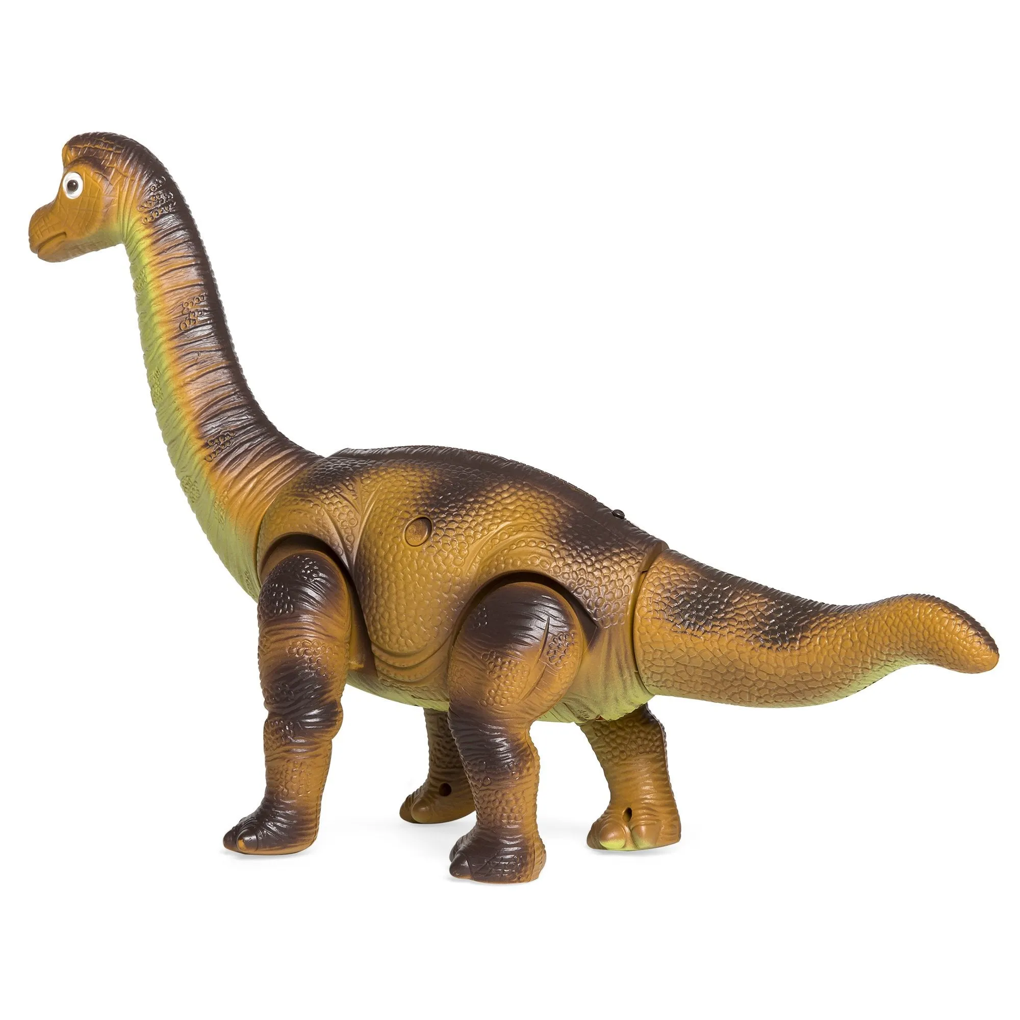 17.5in Kids Remote Control Stomping and Roaring Dinosaur Brachiosaurus Toy