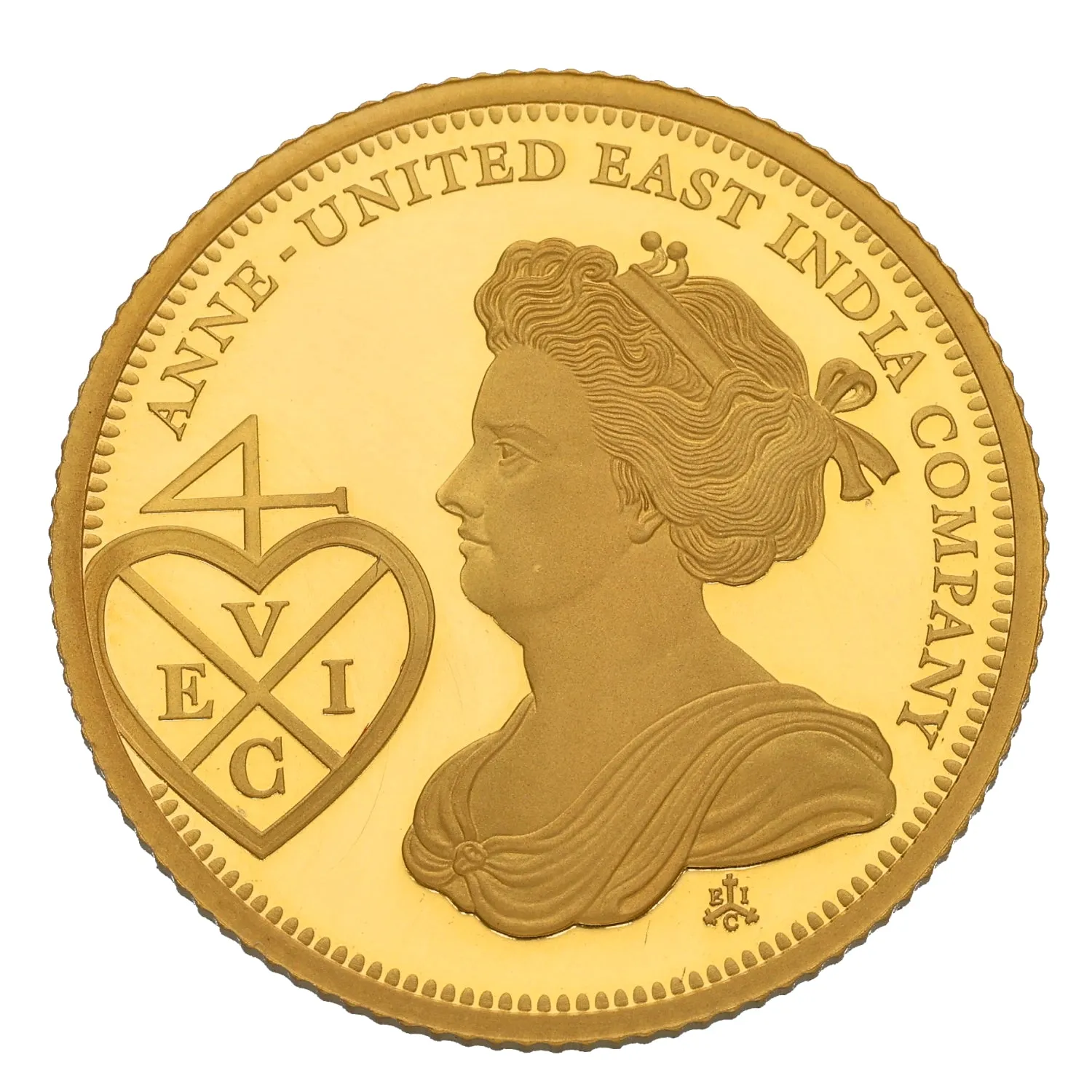 22ct Gold Anne United East India Company One Pound Coin 2017