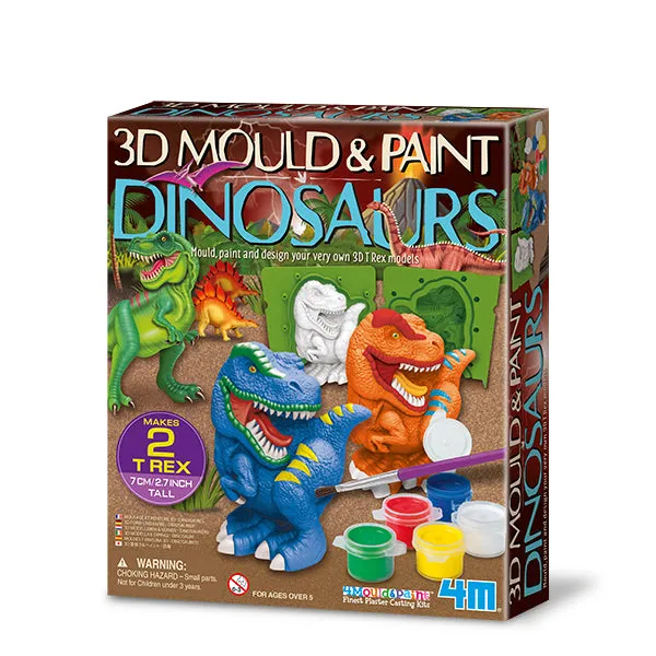 4M 3D Mould & Paint / Dinosaurs