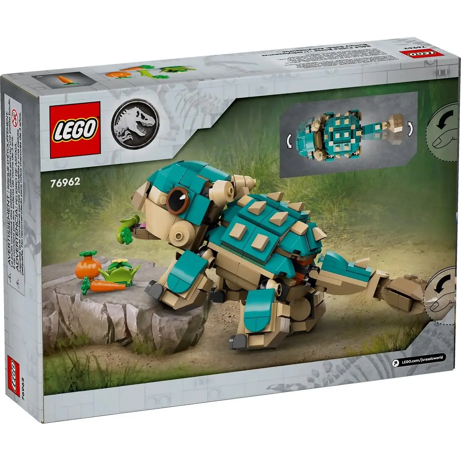 76962 LEGO JURASSIC WORLD BABY BUMPY: ANKYLOSAURUS