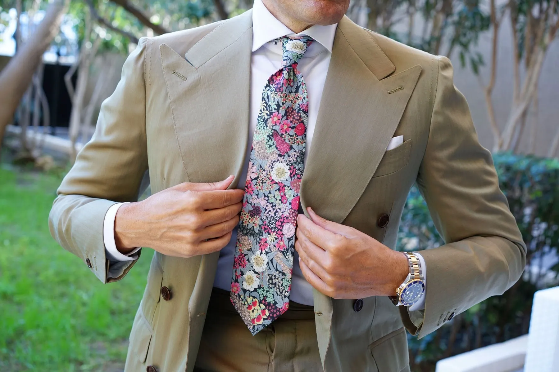 Africacian Kirstenbosch Flower Necktie