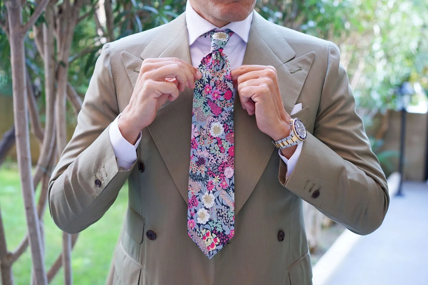 Africacian Kirstenbosch Flower Necktie