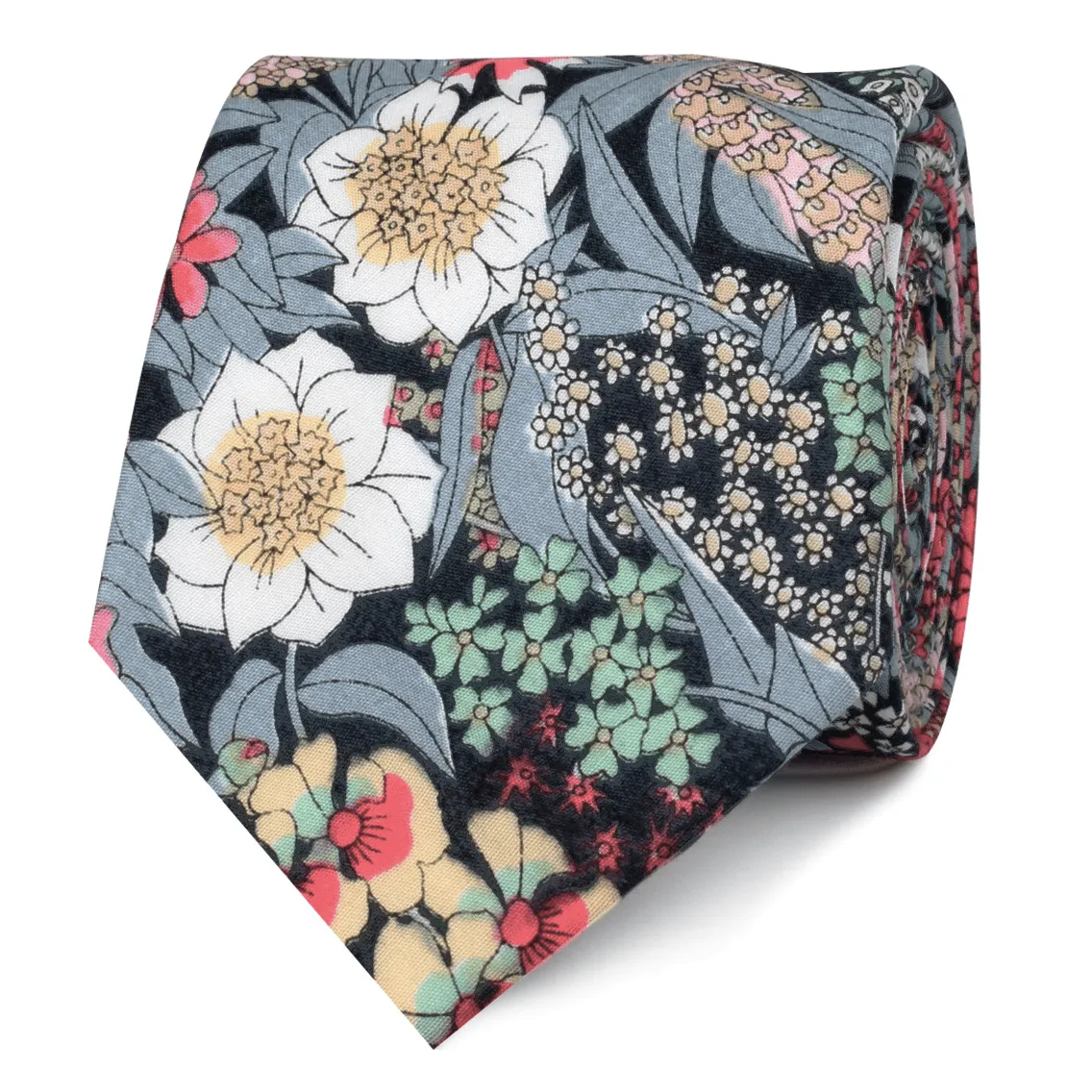 Africacian Kirstenbosch Flower Skinny Tie