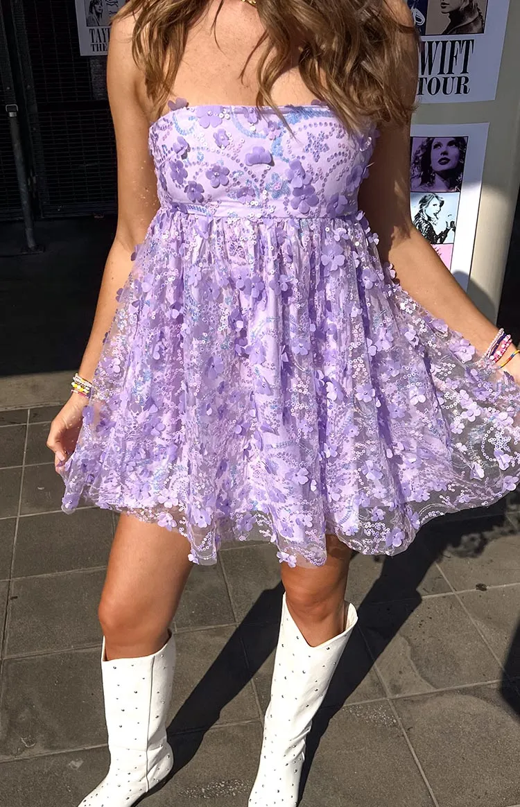 Alison Purple Mini Dress