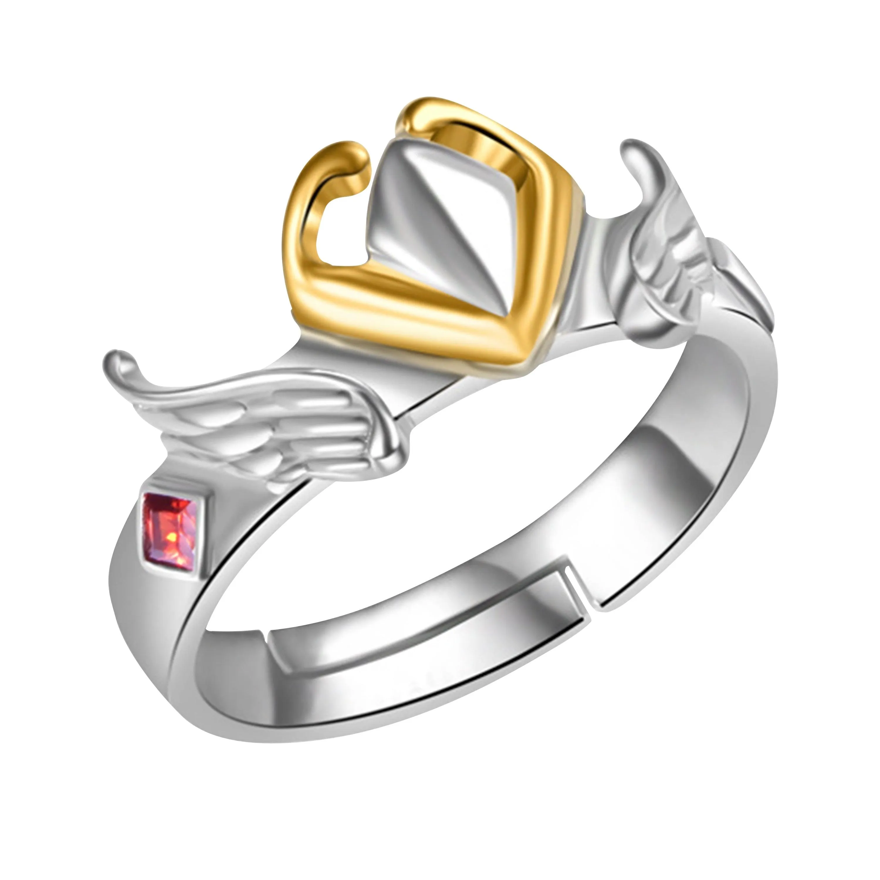 Adjustable Sagittarius Open Band Ring Inspired by Anime Saint Seiya