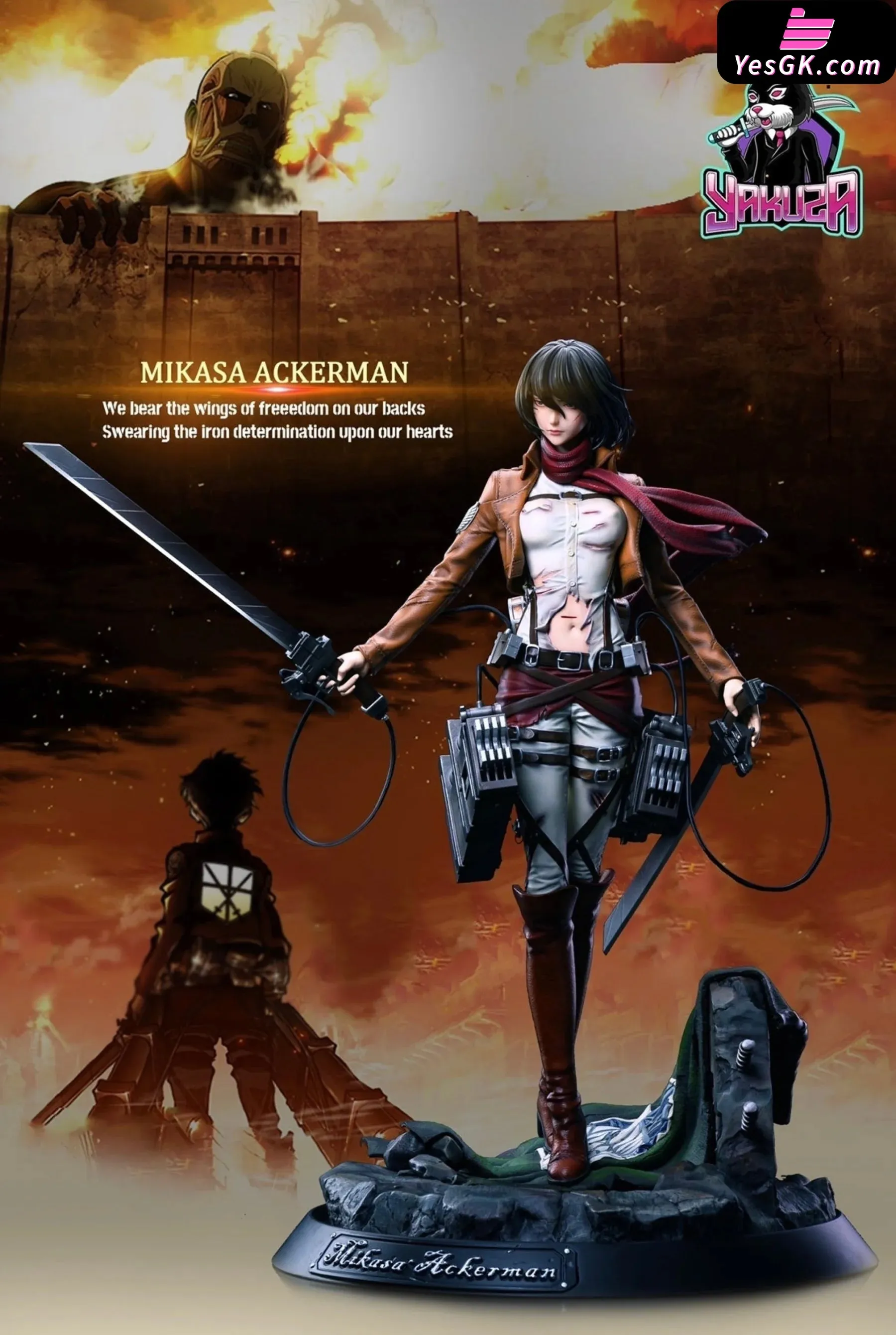 Attack On Titan Mikasa Ackerman Resin Statue - Yakuza Studio [Pre-Order Closed]