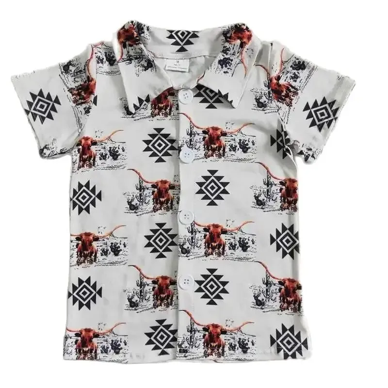 Aztec Geo Steer Western - Boys Clothing - Back To School