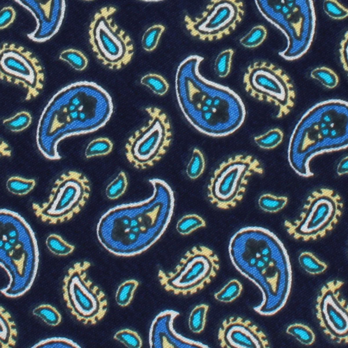 Beirut Blue Paisley Kids Bow Tie