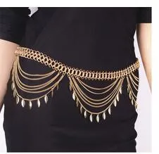 Belly Chains 2 Different Styles Great With Bikinis Scalloped Dangling Chains With Dangles Or Centerpiece With Dangling Coins You Choose Gold Or Silver Gypsy Belly Dancer Boho Belts Wear One With Skirts Dresses Or Nothing At All!