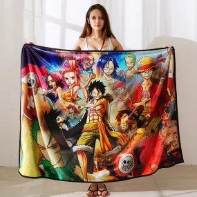 Best Fleece Blanket Anime ONE PIECE Sherpa Tapestry