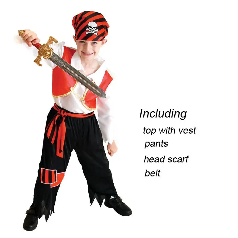 Boys Halloween Little Pirate Party Costumes