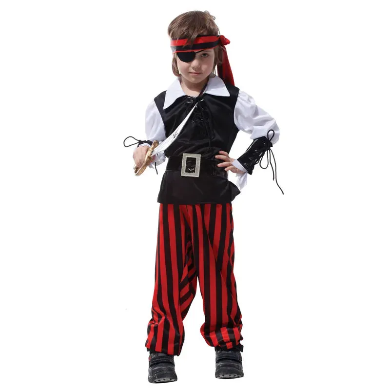 Boys Halloween Little Pirate Party Costumes