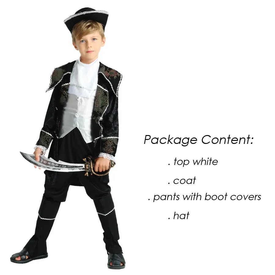 Boys Halloween Little Pirate Party Costumes