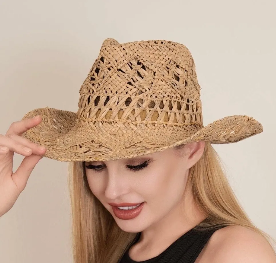 Coastal Cowgirl Cut Out Straw Cowboy Hat