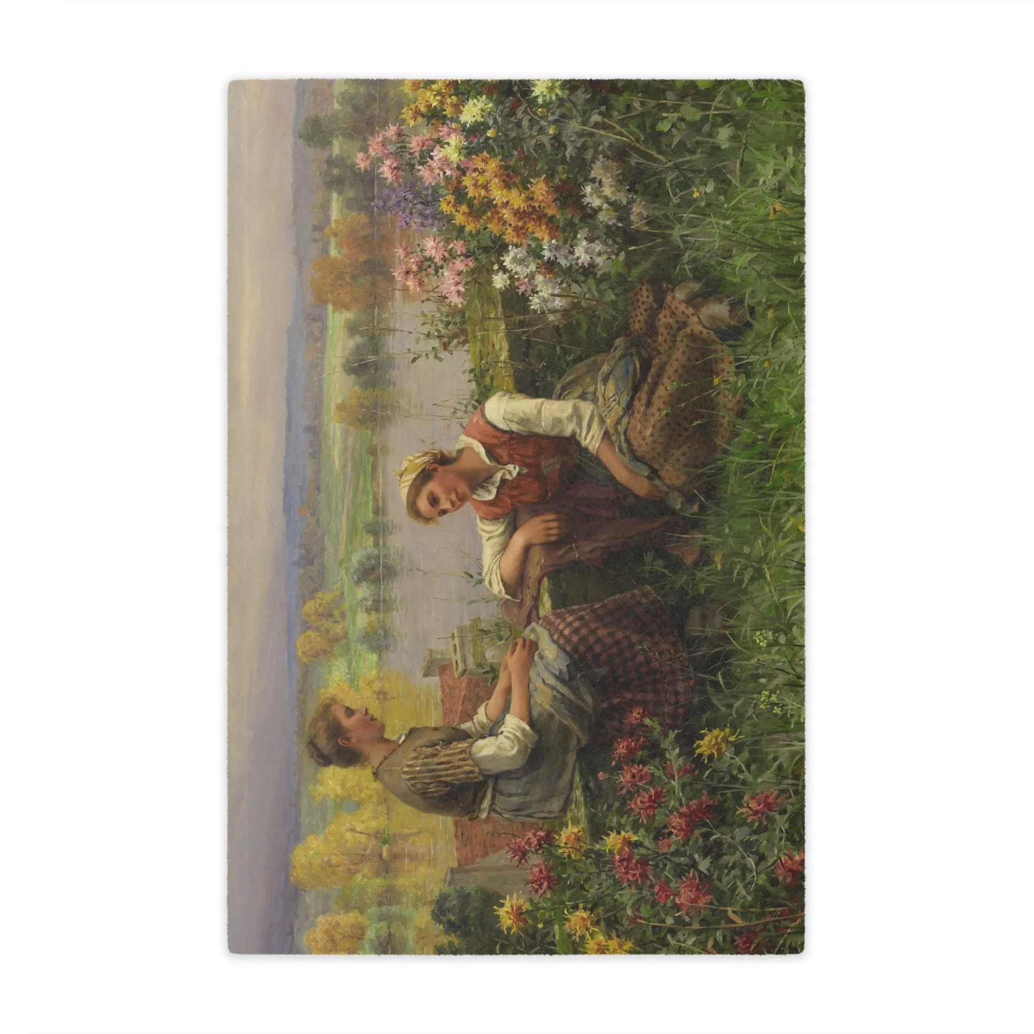 Daniel Ridgway Knight: "Gossips" - Microfiber Blanket