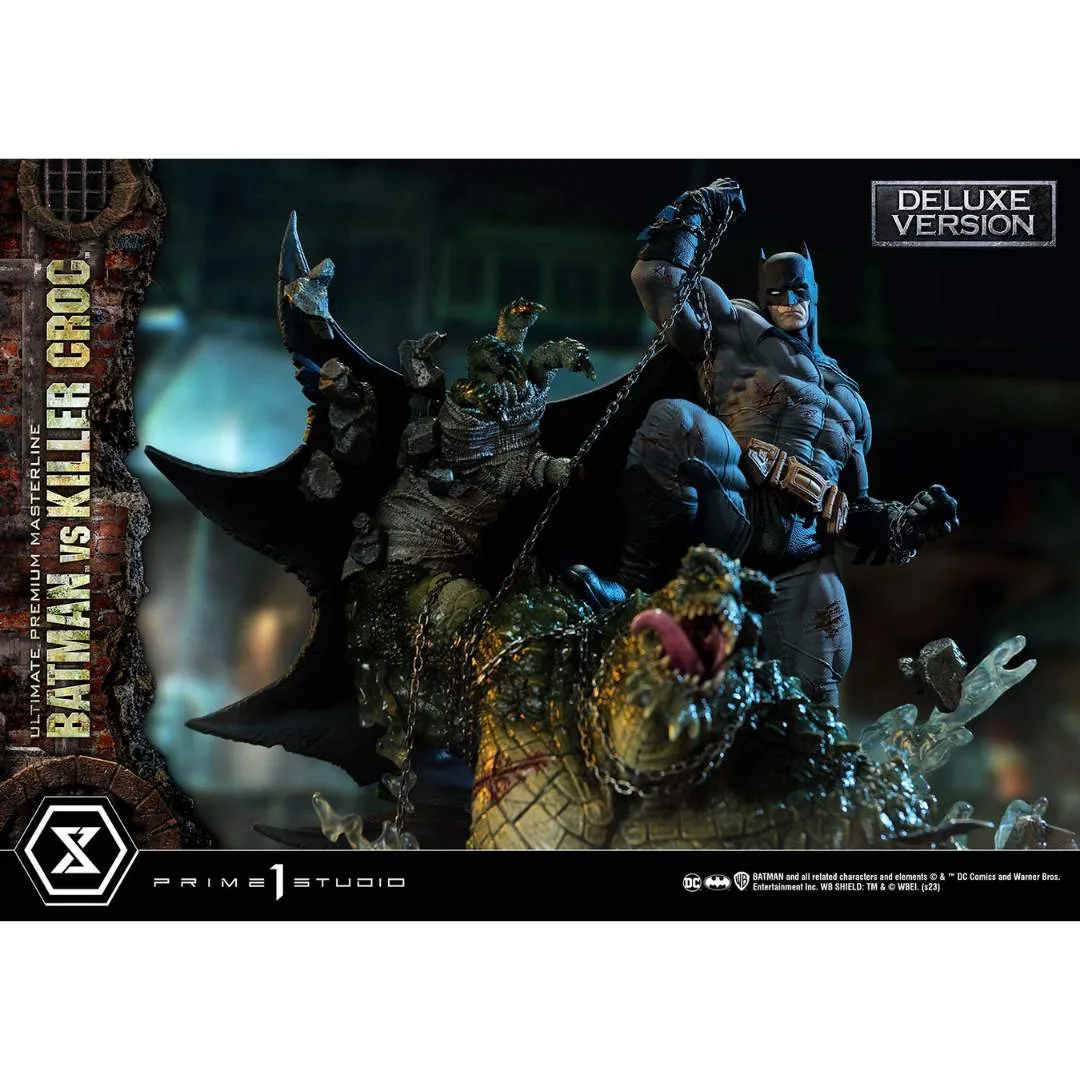 DC Comics Batman VS Killer Croc DX Bonus Version Statue by Prime1 Studios