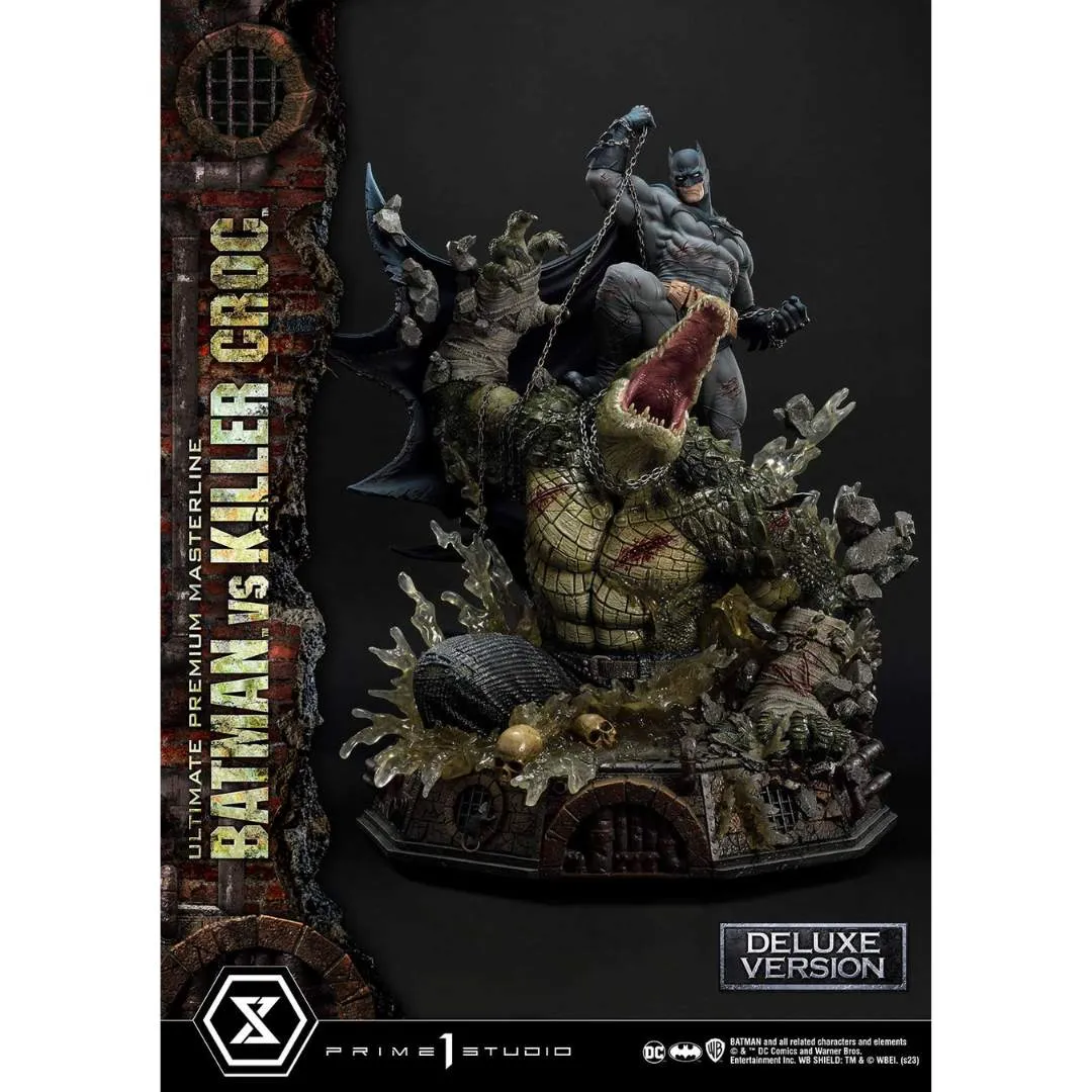 DC Comics Batman VS Killer Croc DX Bonus Version Statue by Prime1 Studios