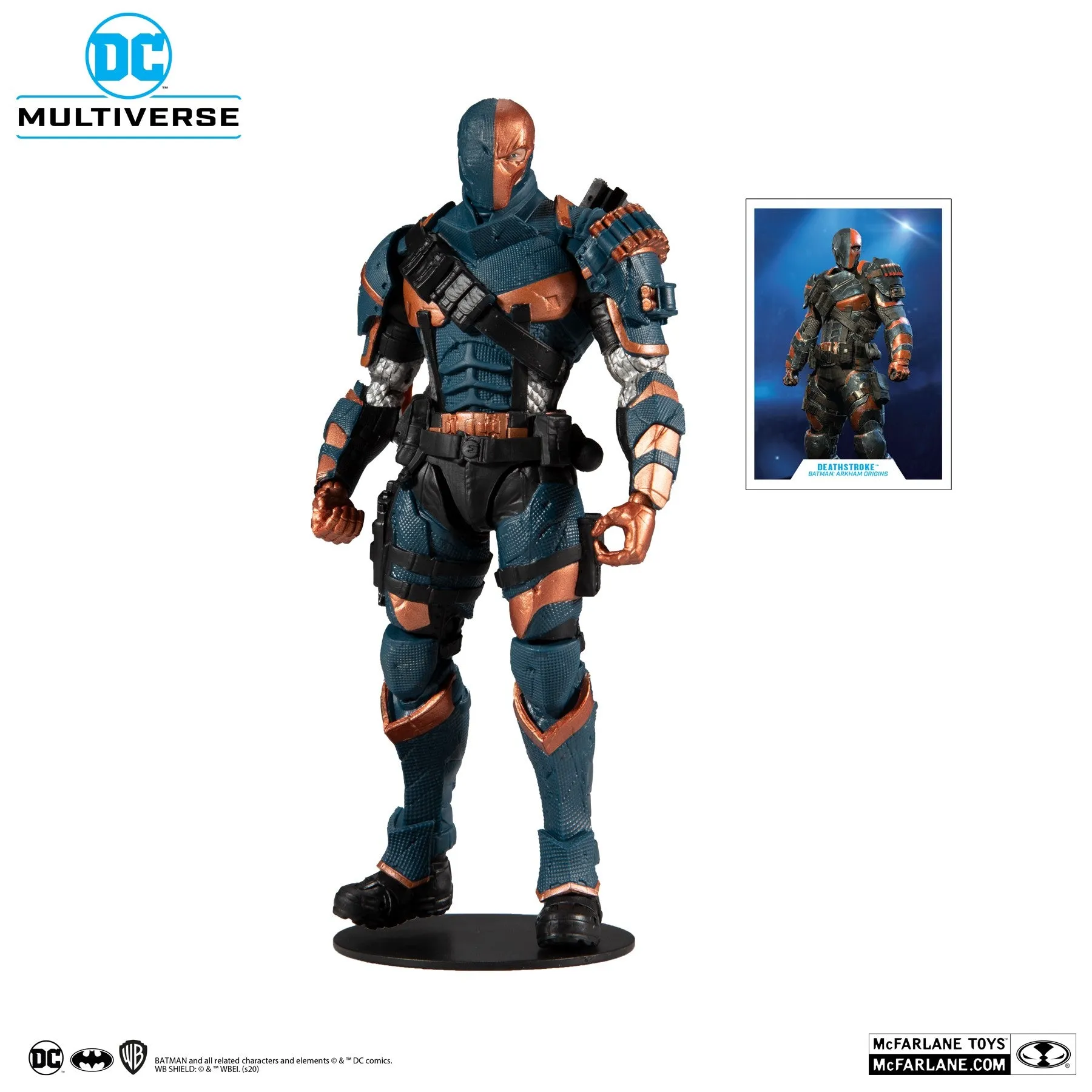 DC Multiverse Arkham Origins Deathstroke Arkham Asylum - Batman 7" Inch Action Figure - McFarlane