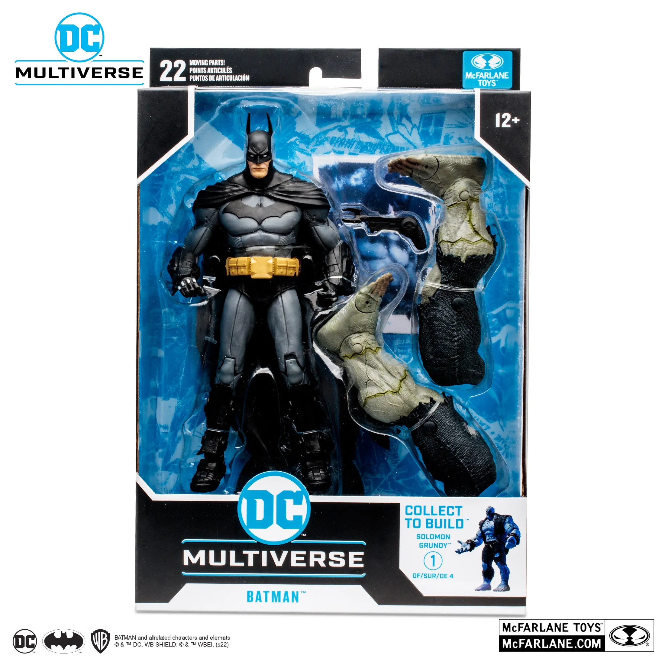 DC Multiverse Batman: Arkham City Batman (Build a Figure - Solomon Grundy)  7" Inch Scale Action Figure - McFarlane Toys