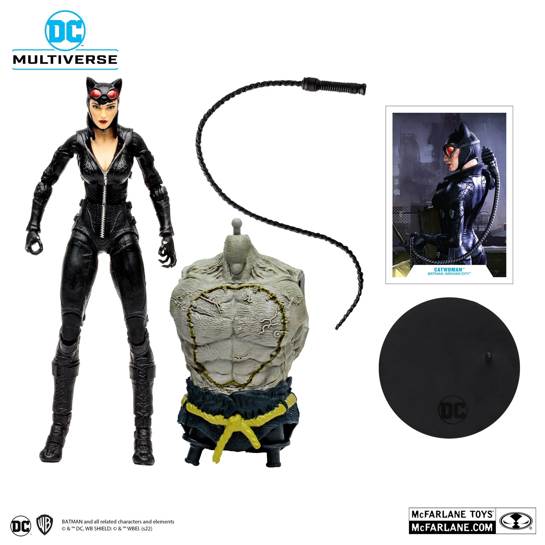 DC Multiverse Batman: Arkham City Catwoman (Build a Figure - Solomon Grundy)  7" Inch Scale Action Figure - McFarlane Toys