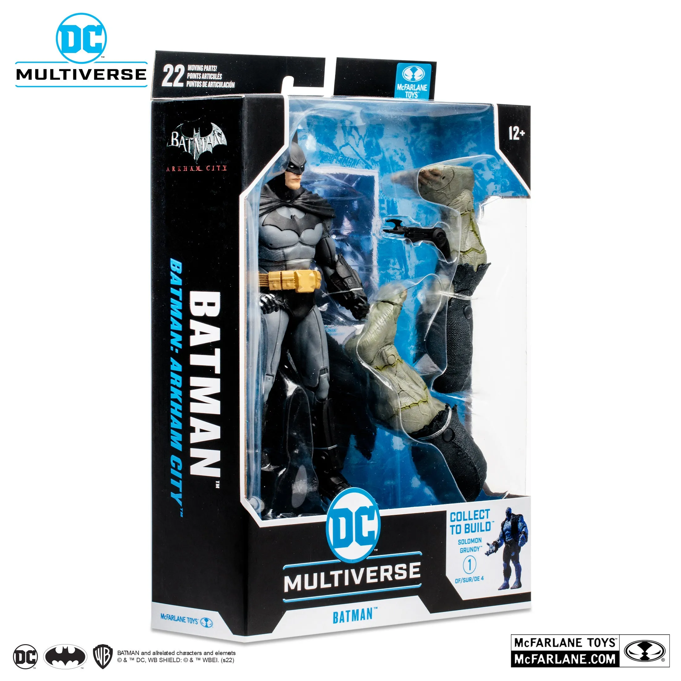 DC Multiverse Batman: Arkham Wave 1 Full Set (Build a Figure - Solomon Grundy)  7" Inch Scale Action Figure - McFarlane Toys