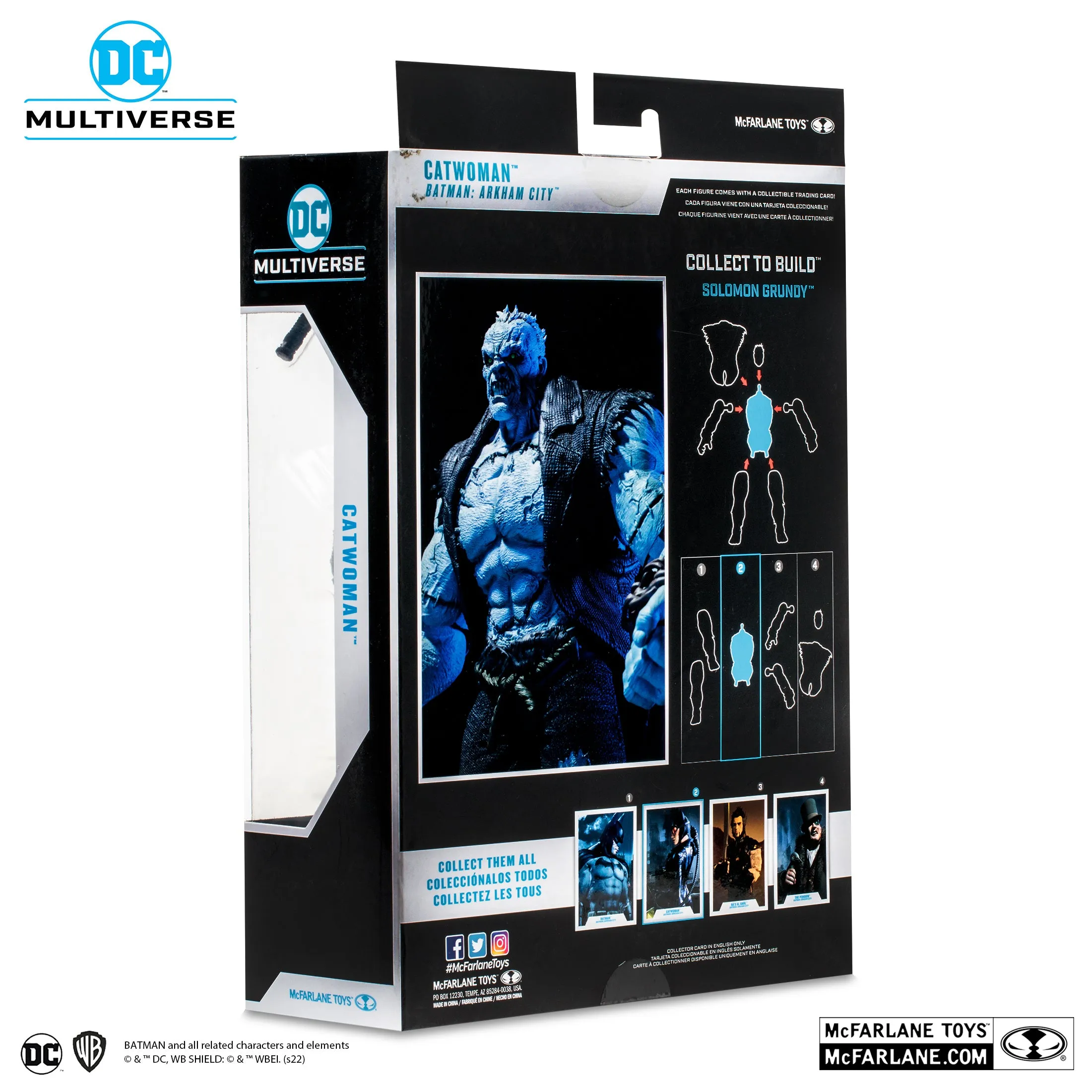 DC Multiverse Batman: Arkham Wave 1 Full Set (Build a Figure - Solomon Grundy)  7" Inch Scale Action Figure - McFarlane Toys