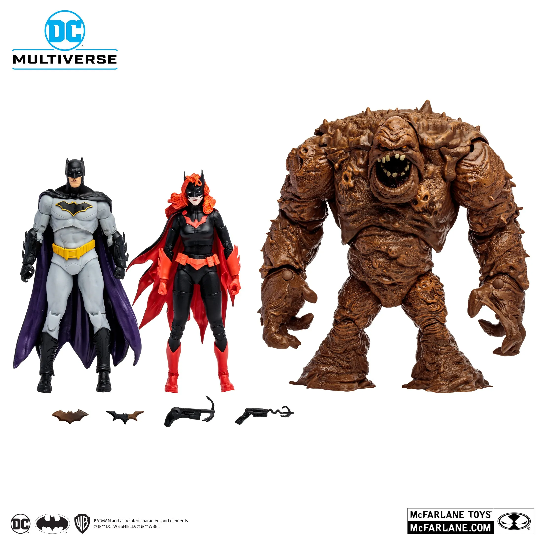 DC Multiverse - Clayface, Batman & Batwoman (DC Rebirth) Gold Label Action Figures 15694