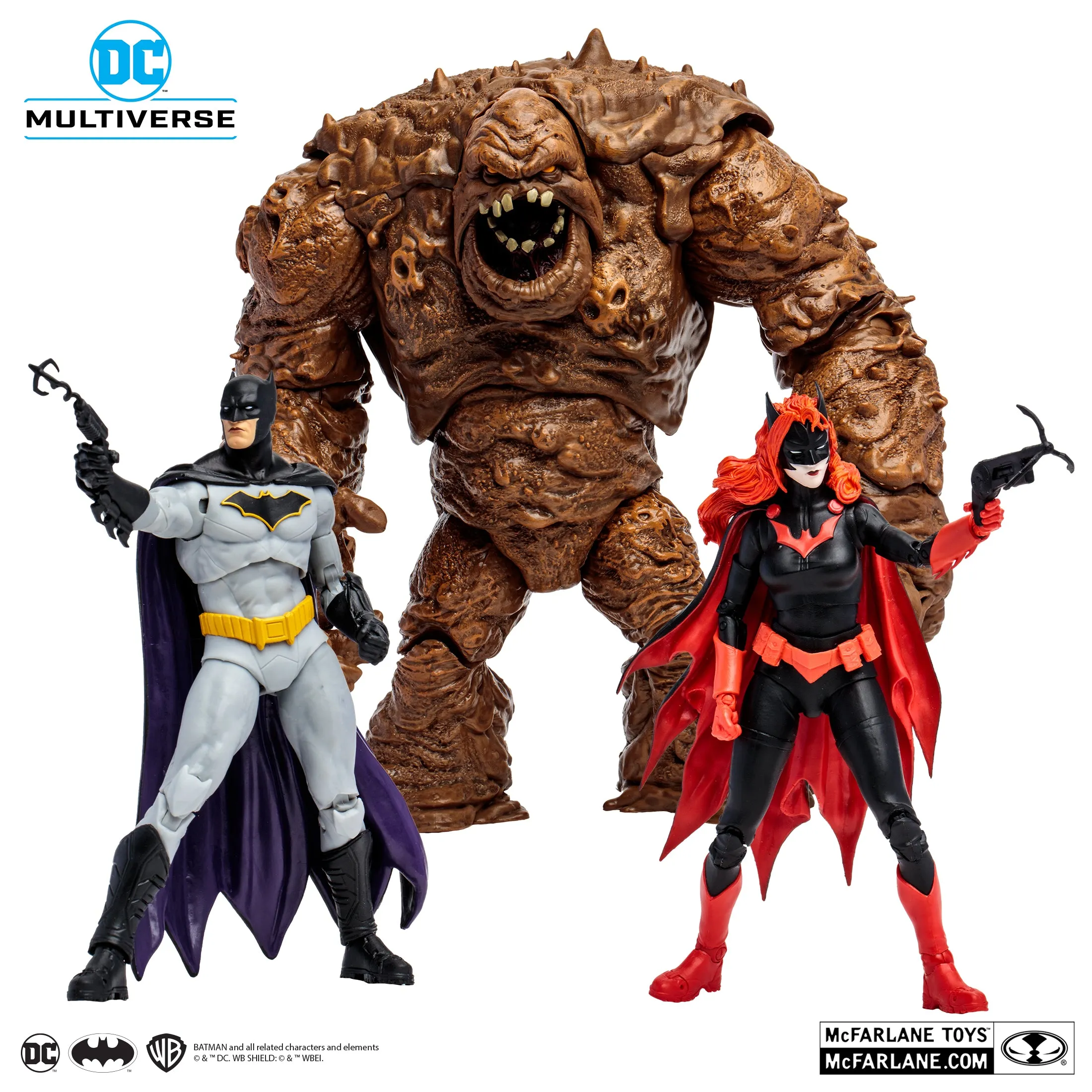 DC Multiverse - Clayface, Batman & Batwoman (DC Rebirth) Gold Label Action Figures 15694