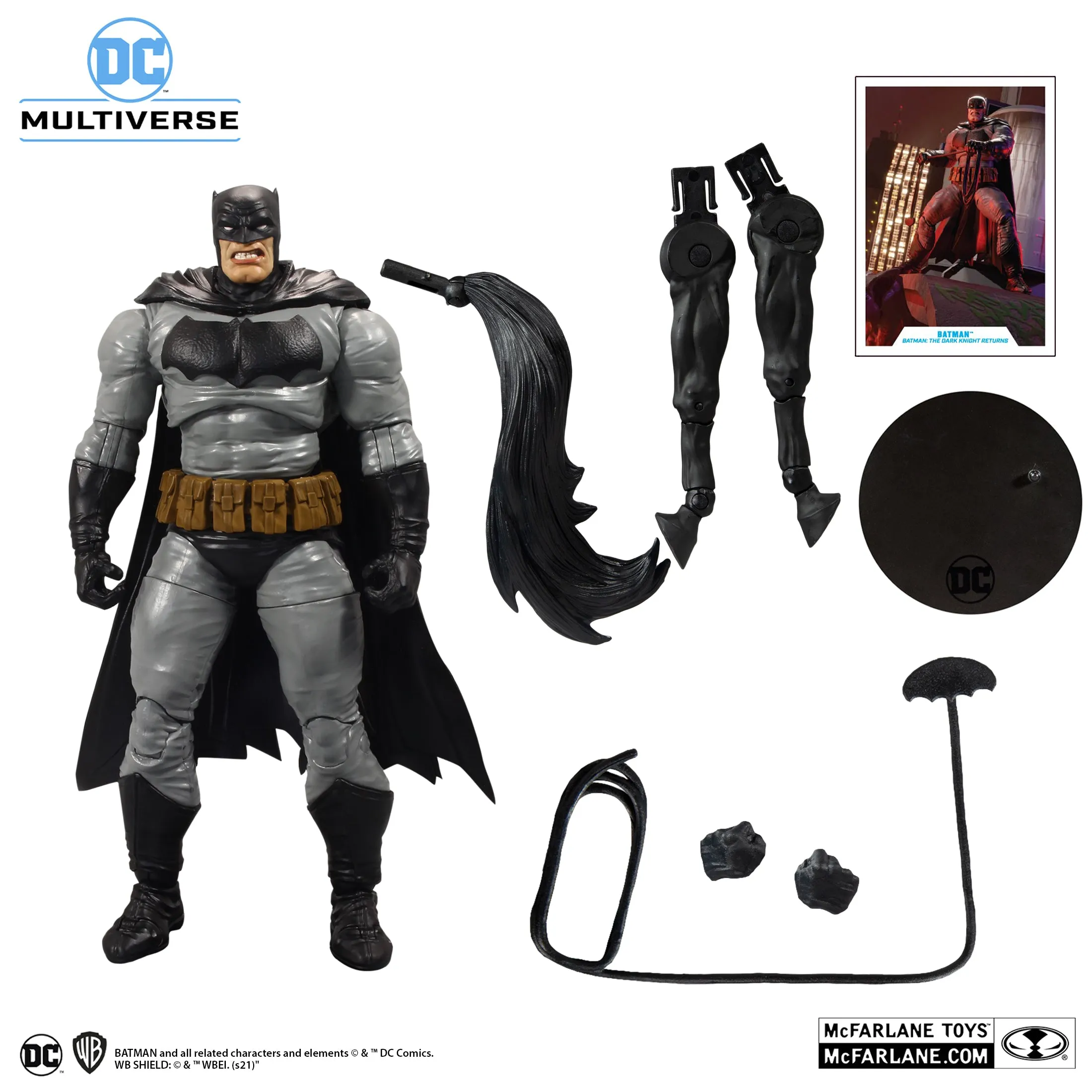 DC Multiverse Dark Knight Returns Batman 7" Inch Scale Action Figure (Build a Figure Horse) - McFarlane Toys