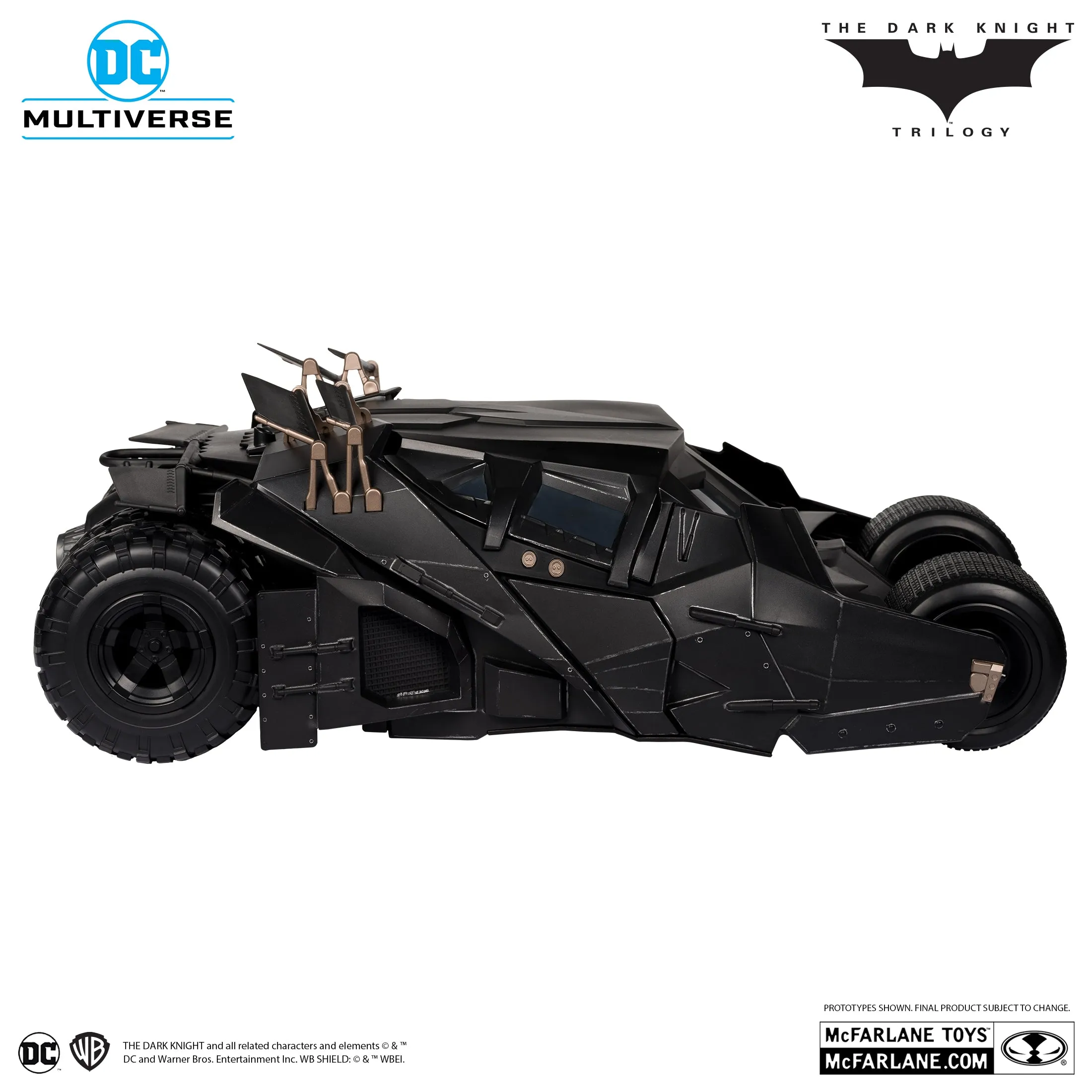 DC Multiverse Exclusive Gold Label Lucious Fox & Tumbler (The Dark Knight)