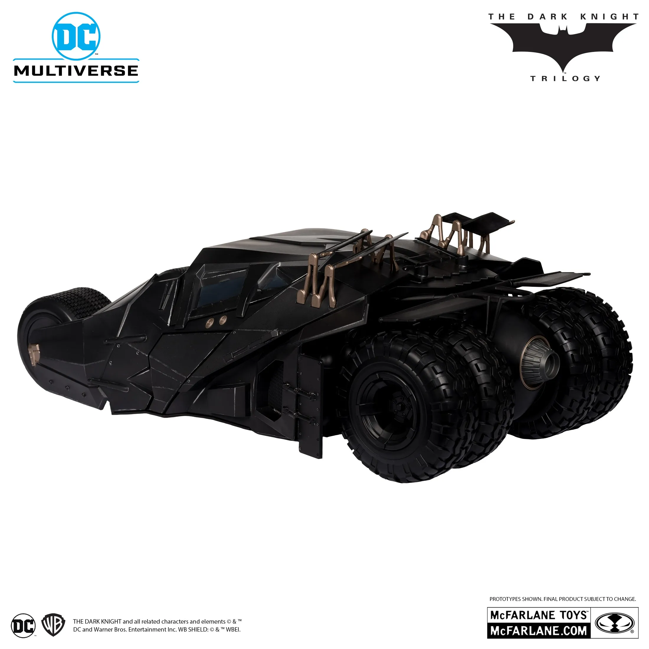 DC Multiverse Exclusive Gold Label Lucious Fox & Tumbler (The Dark Knight)