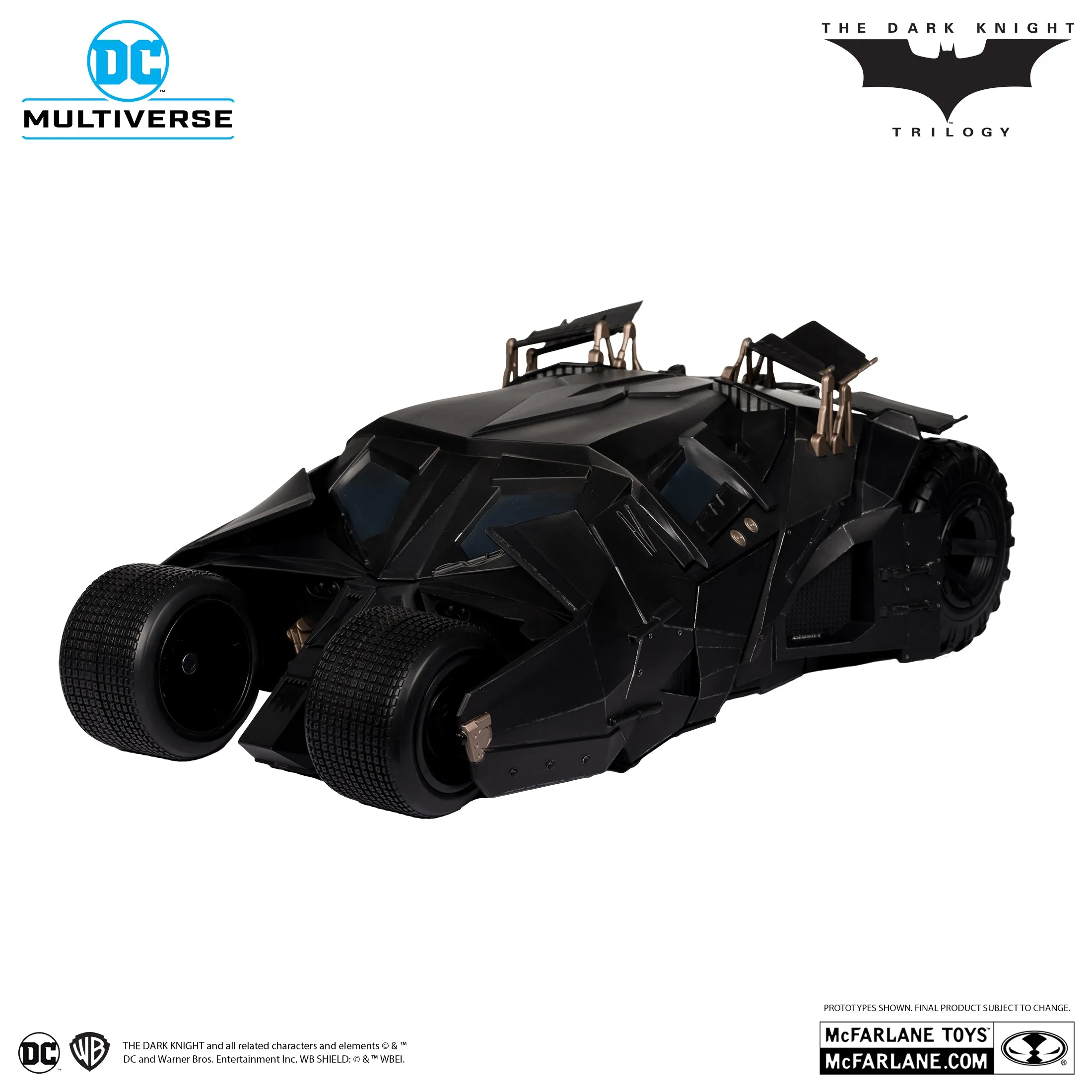 DC Multiverse Exclusive Gold Label Lucious Fox & Tumbler (The Dark Knight)