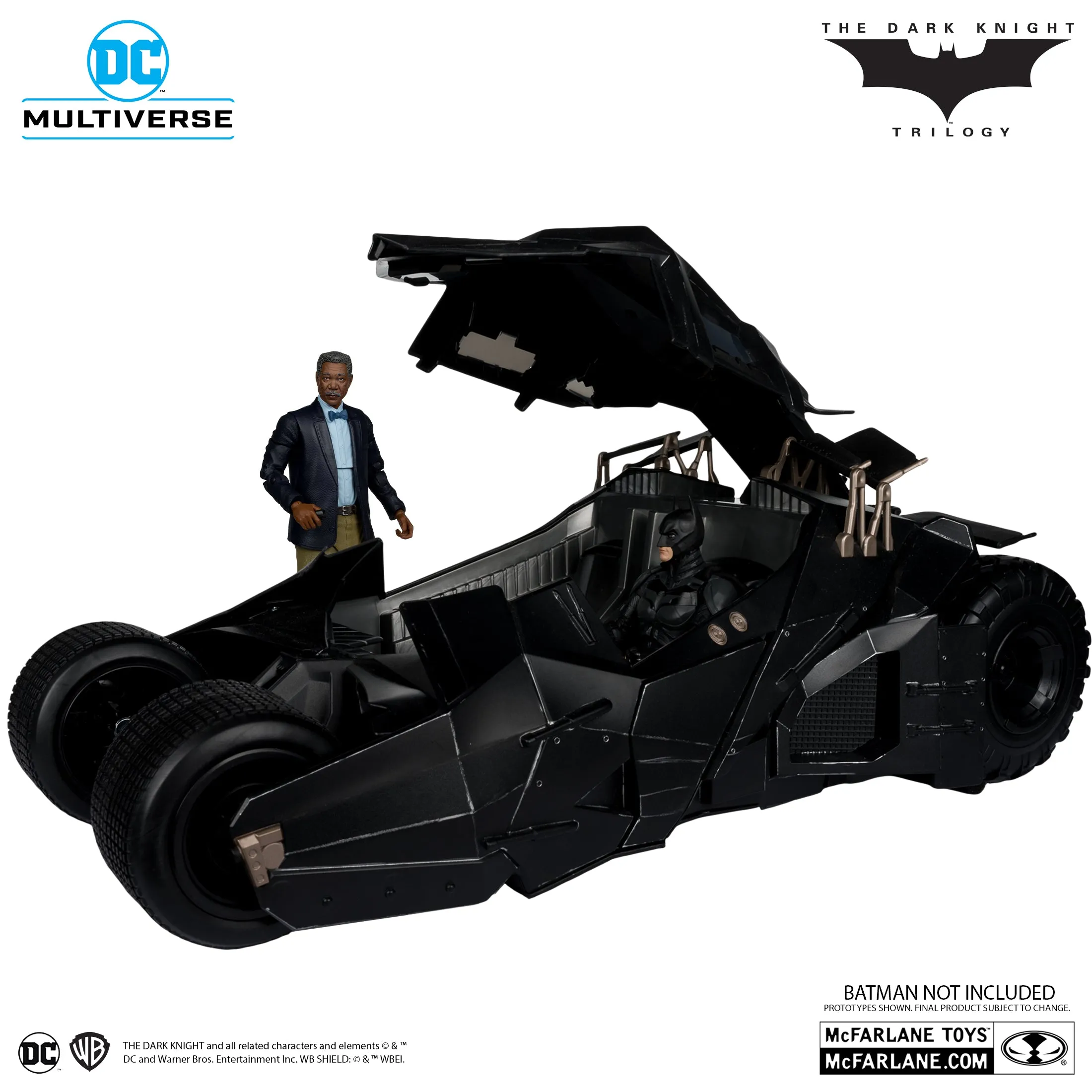 DC Multiverse Exclusive Gold Label Lucious Fox & Tumbler (The Dark Knight)