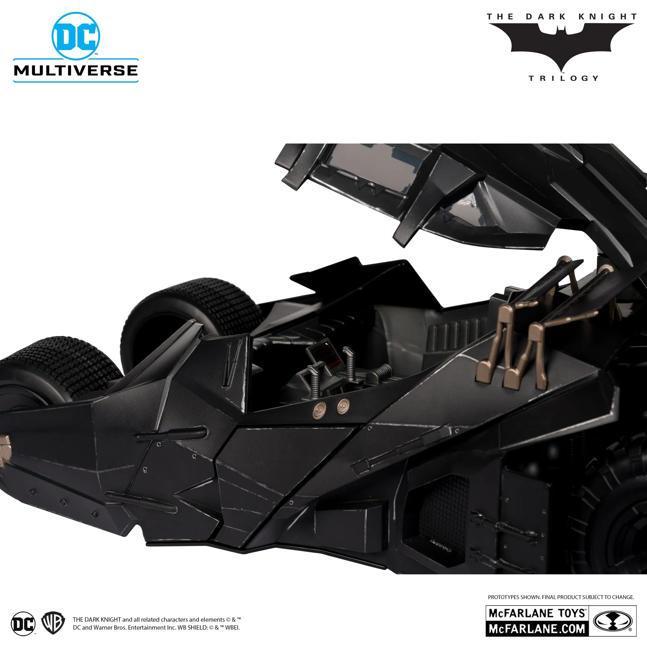 DC Multiverse Exclusive Gold Label Lucious Fox & Tumbler (The Dark Knight)