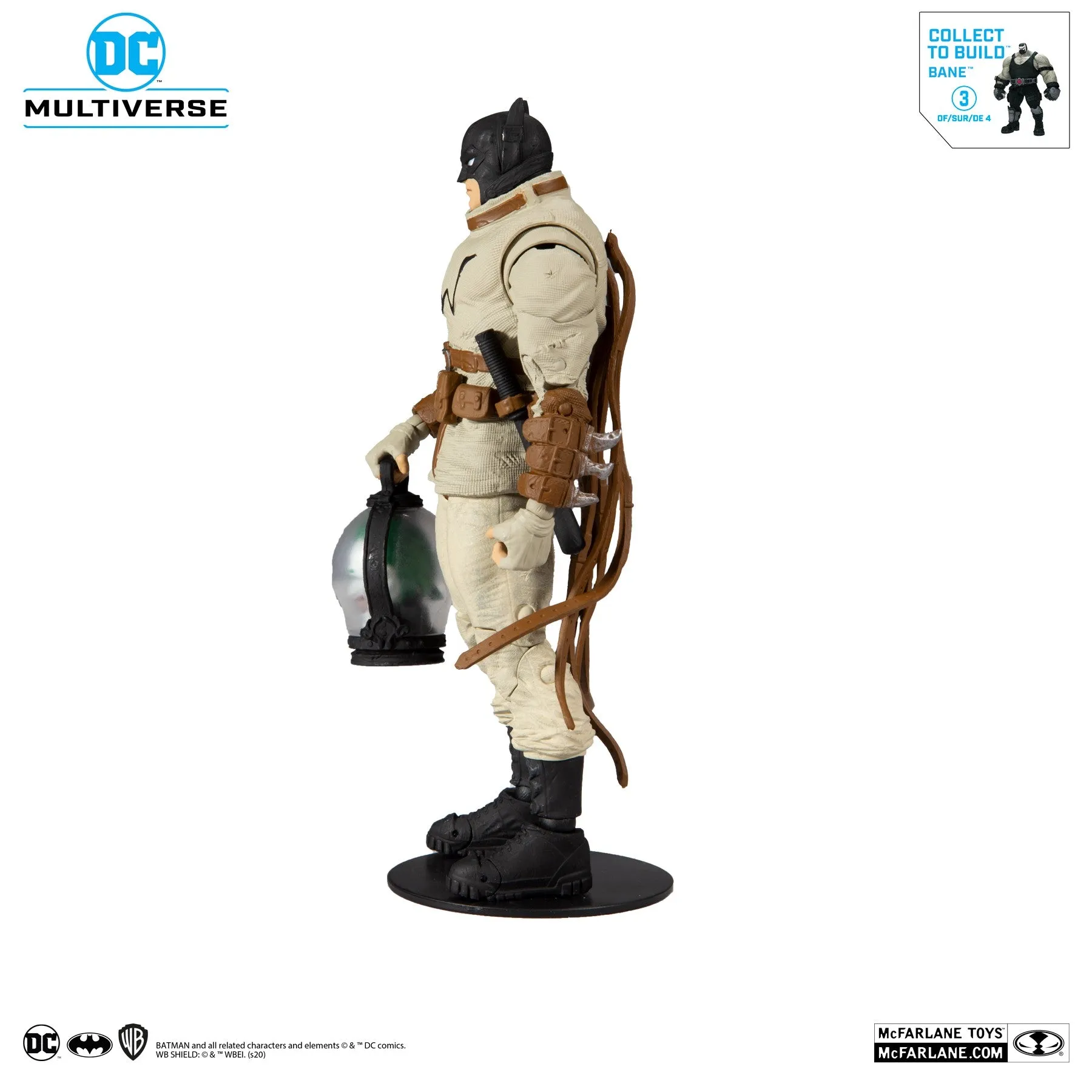 DC Multiverse Last Knight On Earth Batman 7" Inch Action Figure with Build-A Parts for 'Bane' Figure (BAF) - McFarlane Toys