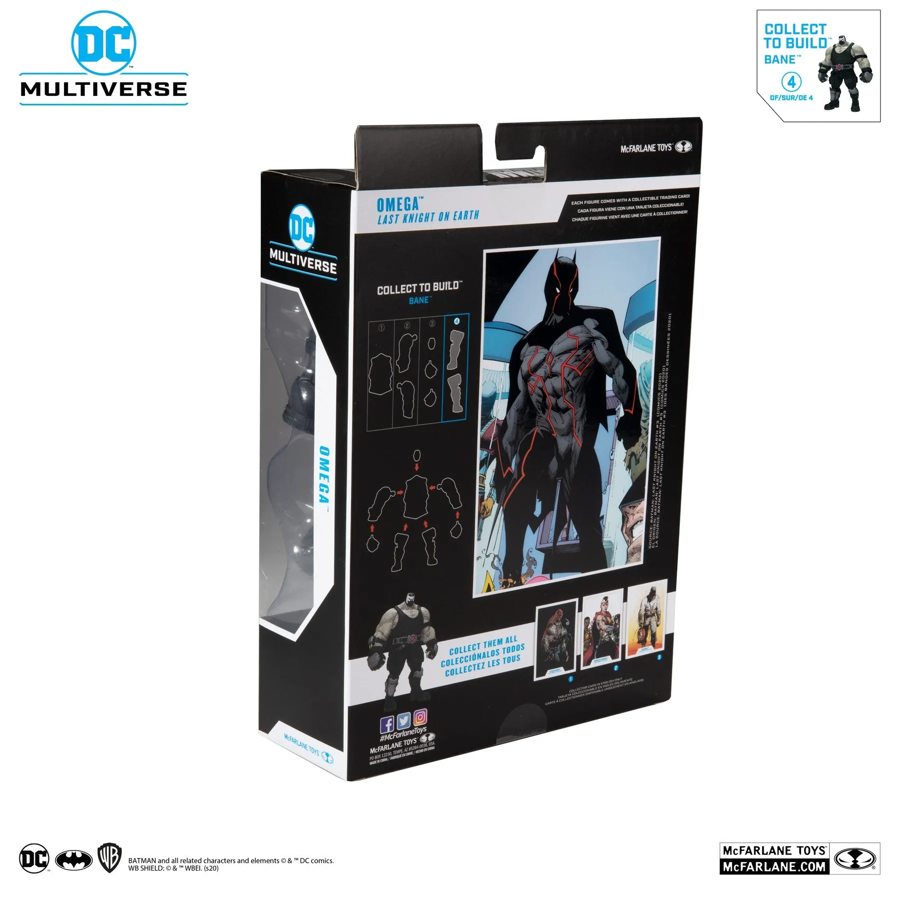 DC Multiverse Last Knight On Earth Omega 7" Inch Action Figure with Build-A Parts for 'Bane' Figure (BAF) - McFarlane Toys