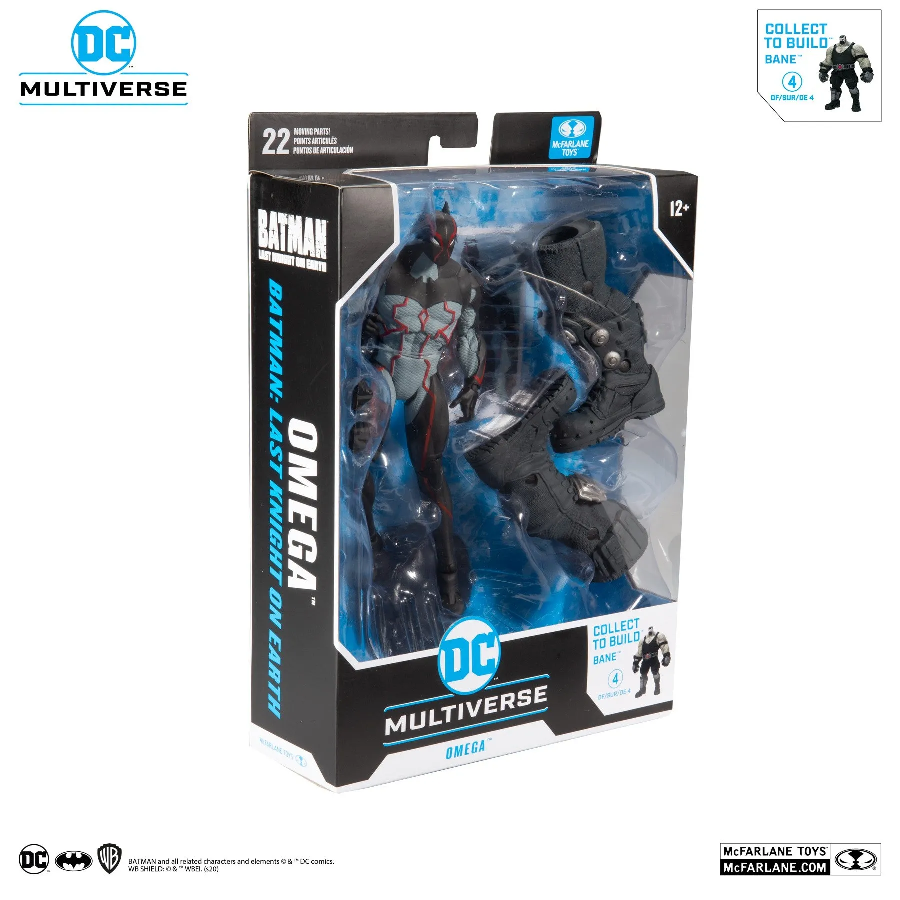 DC Multiverse Last Knight On Earth Omega 7" Inch Action Figure with Build-A Parts for 'Bane' Figure (BAF) - McFarlane Toys