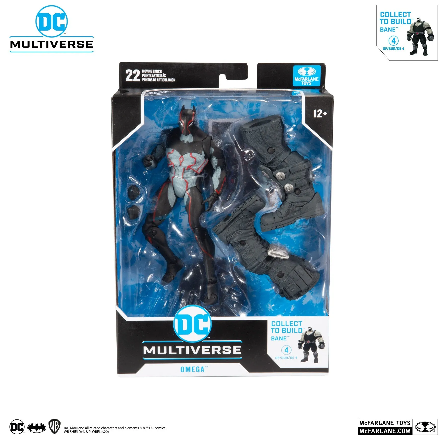 DC Multiverse Last Knight On Earth Omega 7" Inch Action Figure with Build-A Parts for 'Bane' Figure (BAF) - McFarlane Toys