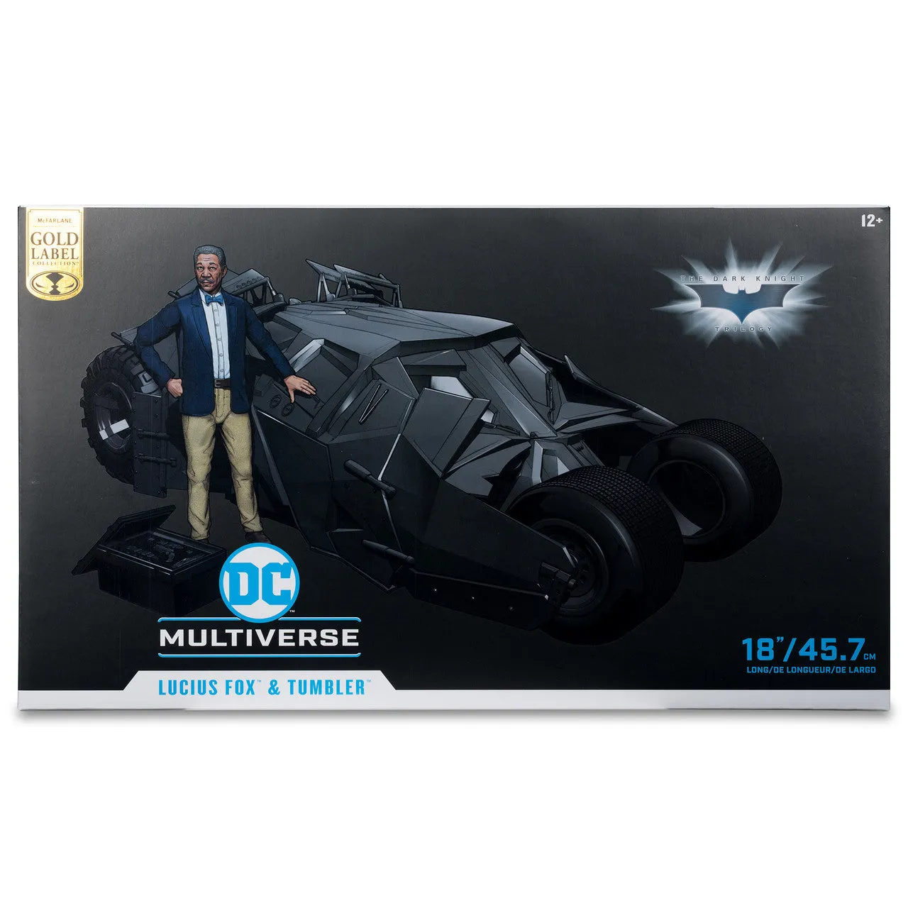 DC Multiverse - Lucius Fox & Tumbler (The Dark Knight Trilogy) Gold Label Playset (15193) LOW STOCK