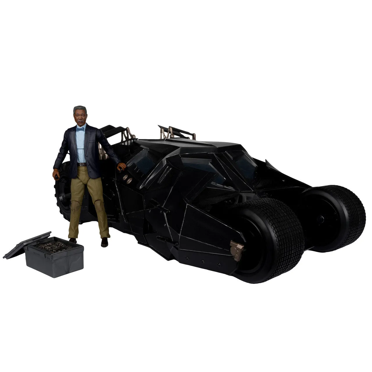 DC Multiverse - Lucius Fox & Tumbler (The Dark Knight Trilogy) Gold Label Playset (15193) LOW STOCK