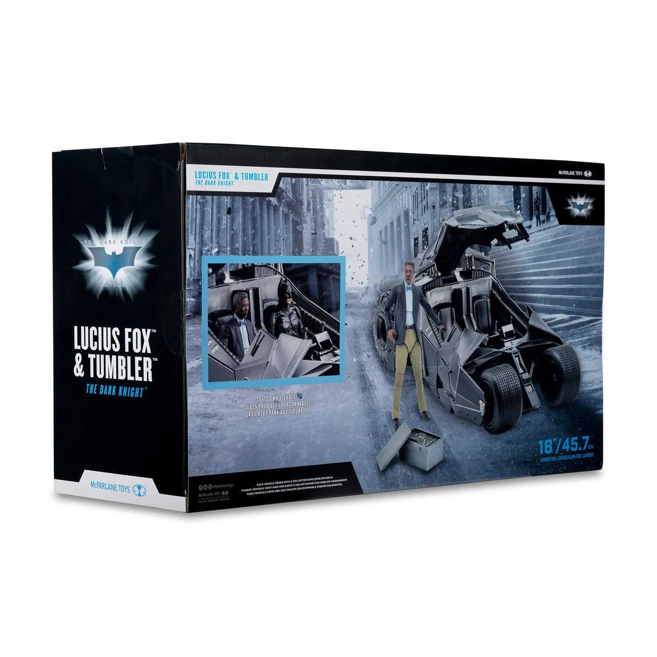 DC Multiverse - Lucius Fox & Tumbler (The Dark Knight Trilogy) Gold Label Playset (15193) LOW STOCK