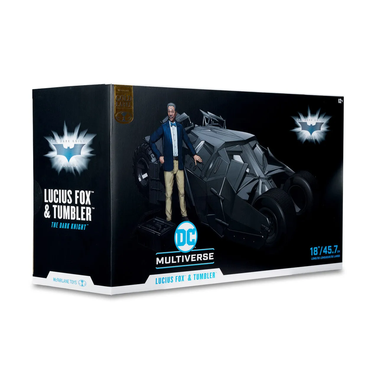 DC Multiverse - Lucius Fox & Tumbler (The Dark Knight Trilogy) Gold Label Playset (15193) LOW STOCK