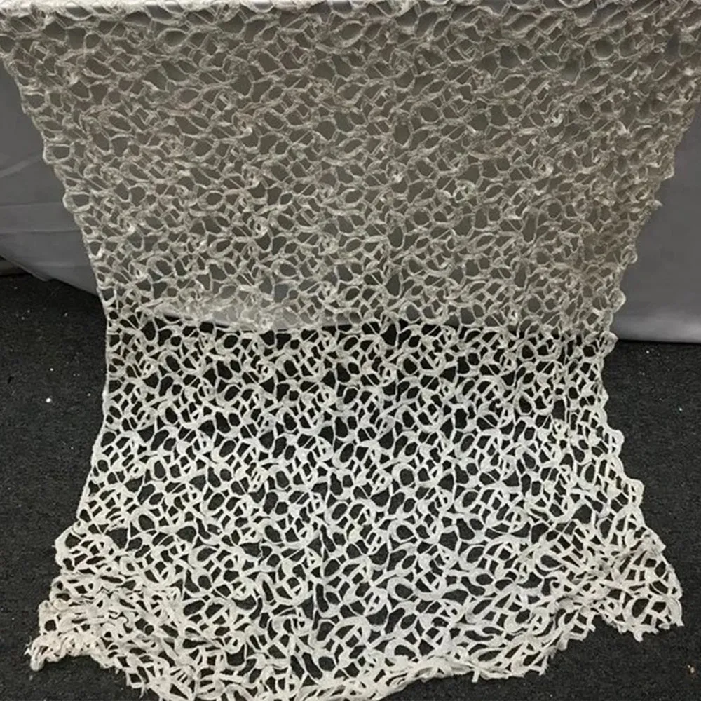 Design Beaded Mesh Lace Fabric Bridal Wedding Clothes