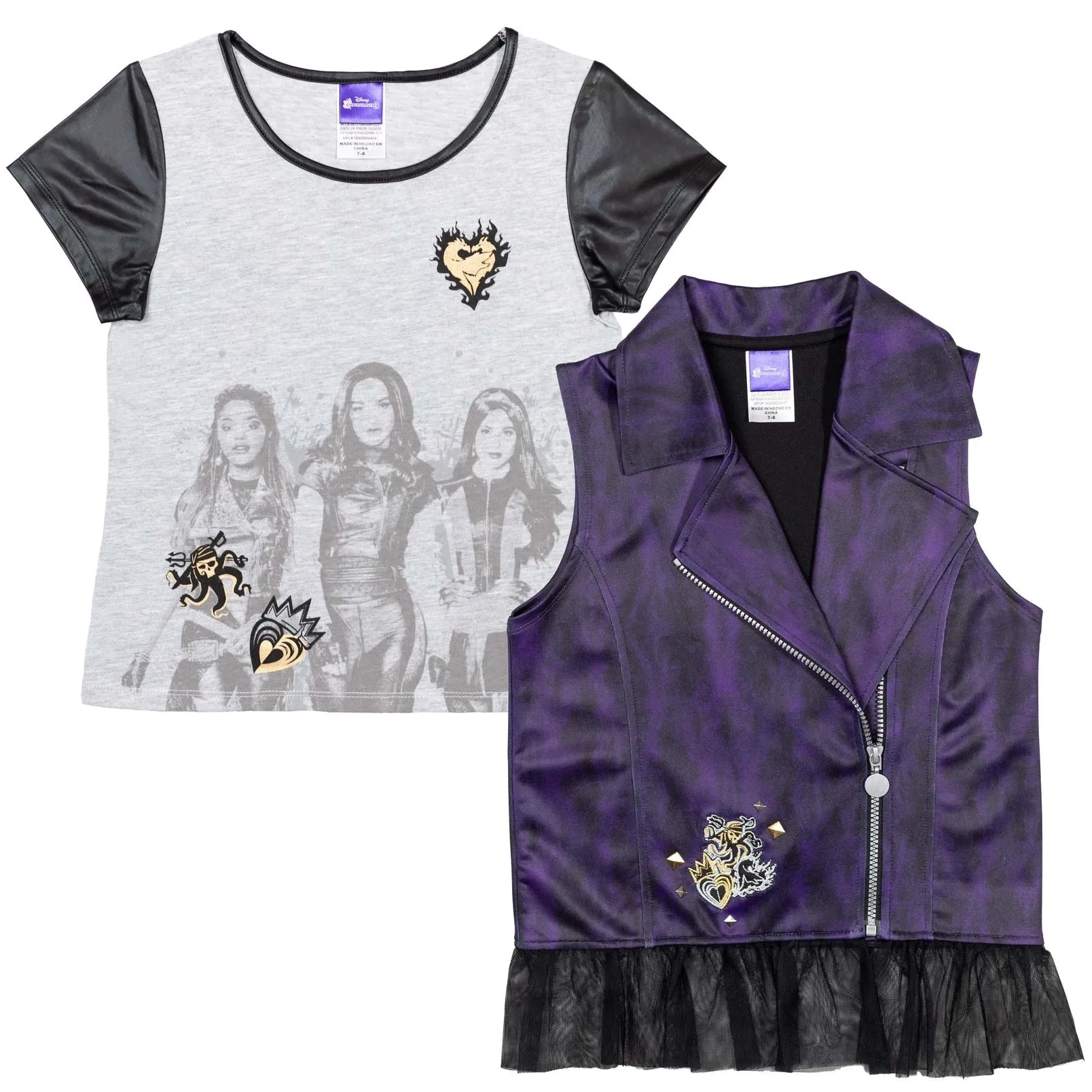 Disney Descendants T-Shirt and Zip Up Dress