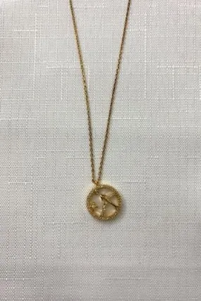 Double Moon Coin Necklace