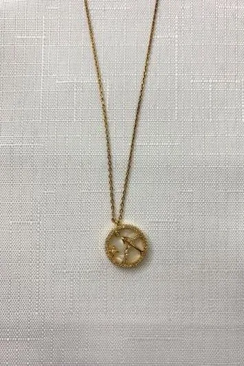 Double Moon Coin Necklace